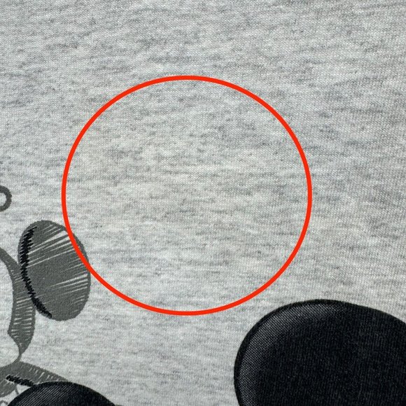 Vintage Disney Mickey Mouse T-Shirt XL Grey Graphic Short Sleeve Long Hem - Picture 4 of 9